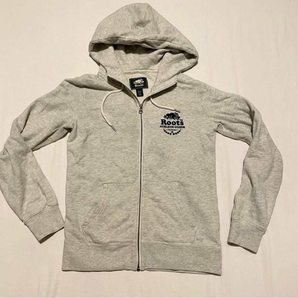 Roots Canada Womens Zip Up Hoodie Size XS Sweater